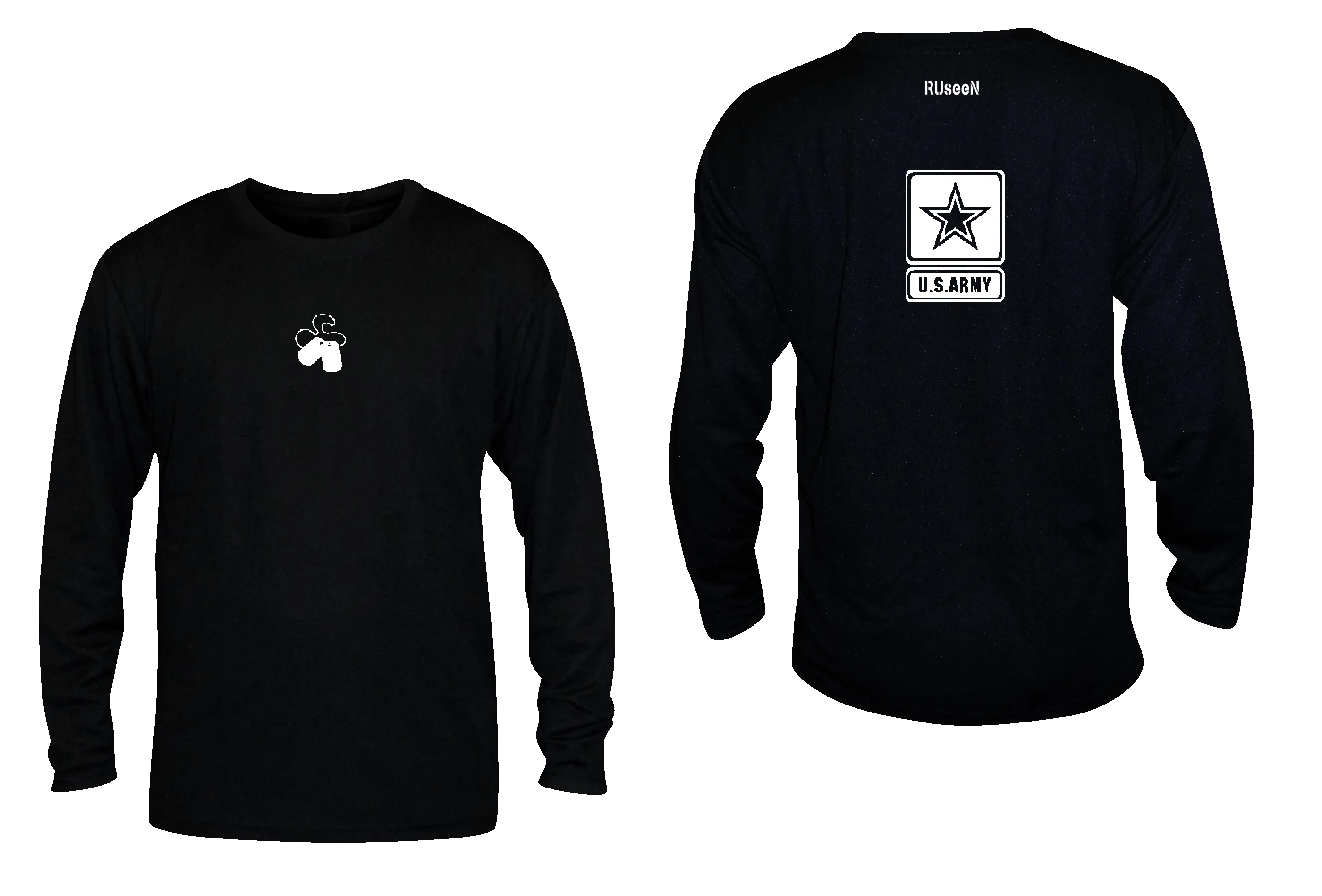Unisex Reflective Long Sleeve Shirt - US Army