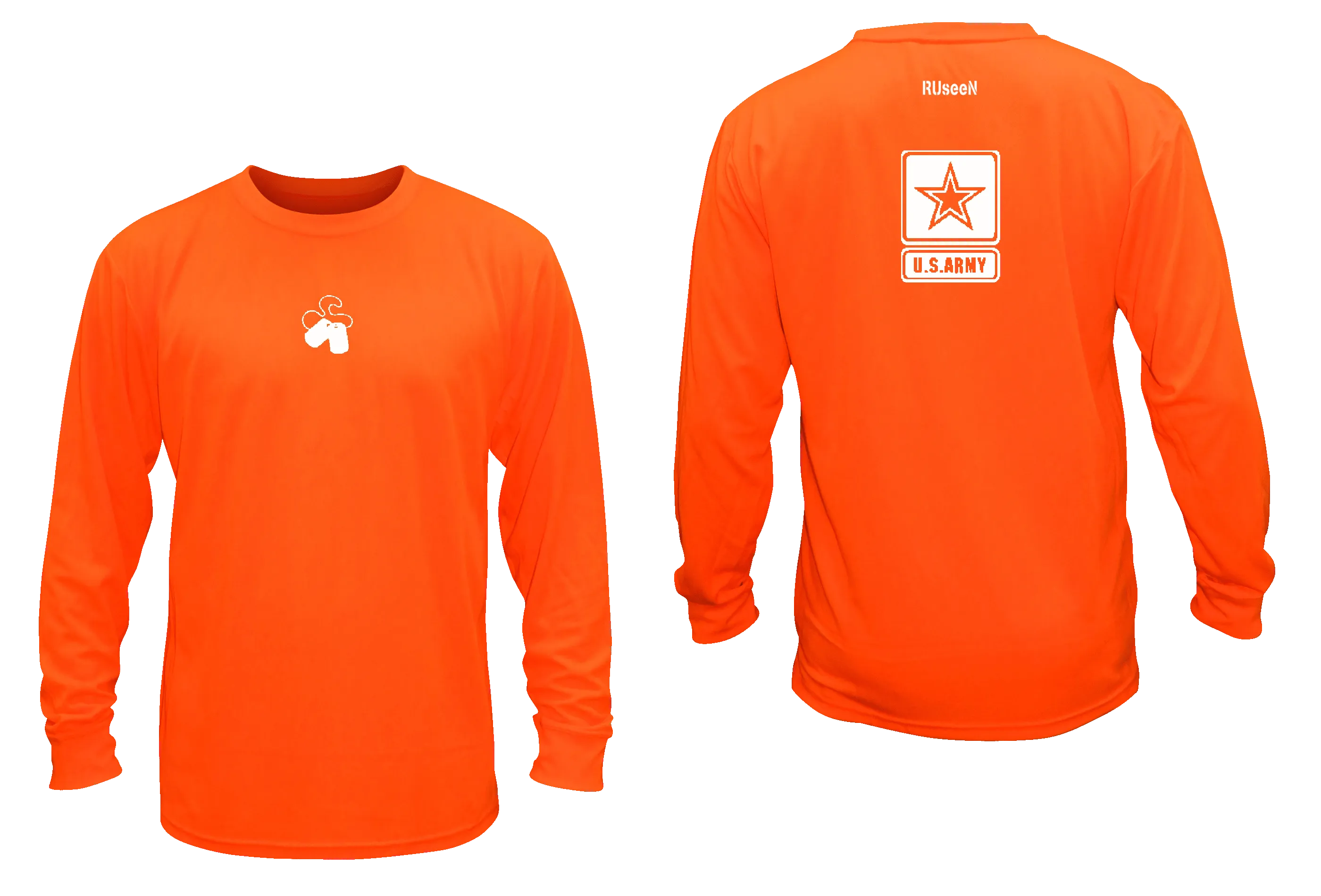 Unisex Reflective Long Sleeve Shirt - US Army
