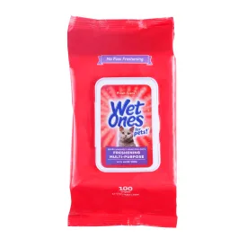 Wet Ones Multipurpose Wipe for Cats - 100 ct pouch, 3 pc PDQ