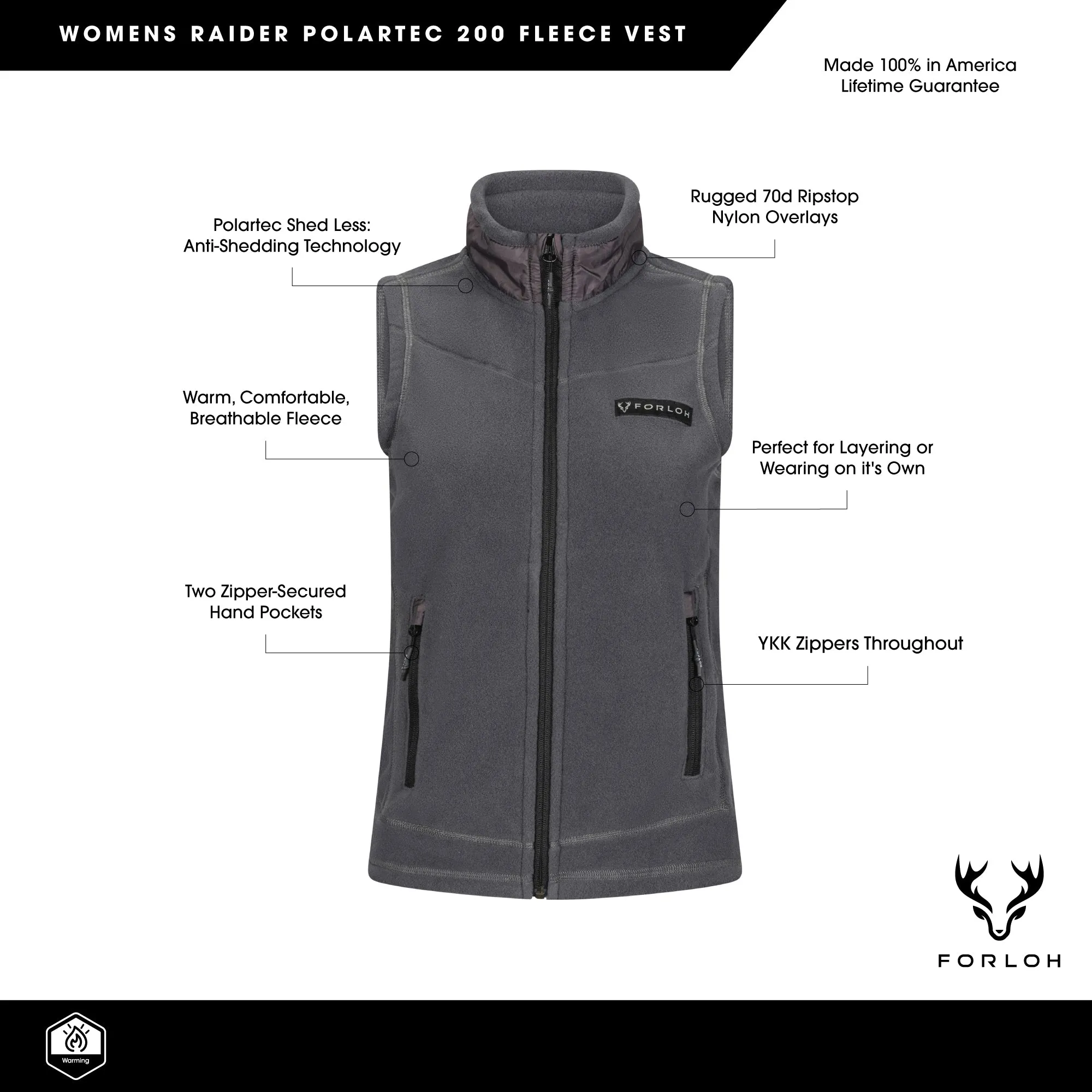 Women's Raider Polartec® 200 Fleece Vest